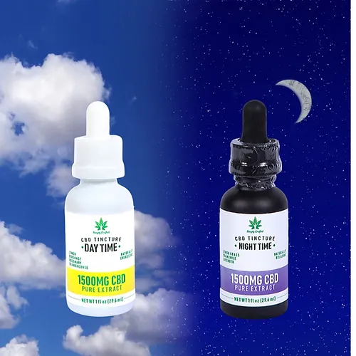 Daytime: Solvent-free MCT Oil (derived from organic coconuts), pure CBD extract, organic flavor,