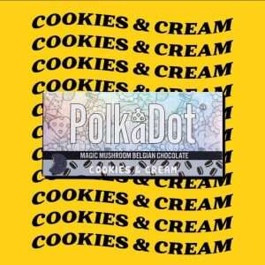 This indulgent chocolate, the Polkadot Cookies and Cacao Chocolate bar is made from high-quality ingredients including premium Belgian chocolatenall natural