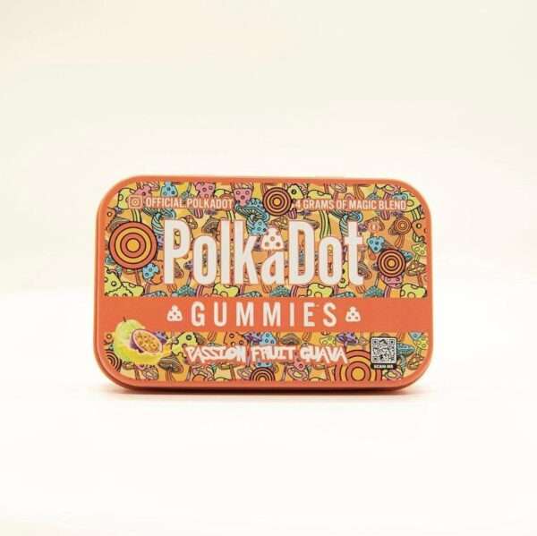 The Polkadot Passion Fruit Guava Gummies are a delicious and potent psilocybin-infused edible that offers a unique and flavorful experience.