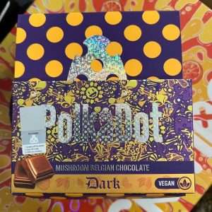 The PolkaDot Dark Mushroom Belgian Chocolate Bar is an exquisite treat for chocolate connoisseurs. Crafted with the finest ingredients, this chocolate bar..